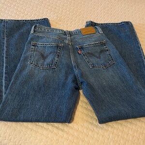 Levi's high rise ribcage jeans